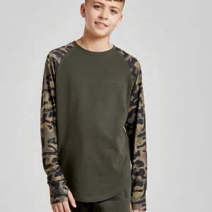 Rascal Barca Long Sleeve Camo T-Paita Vihreä