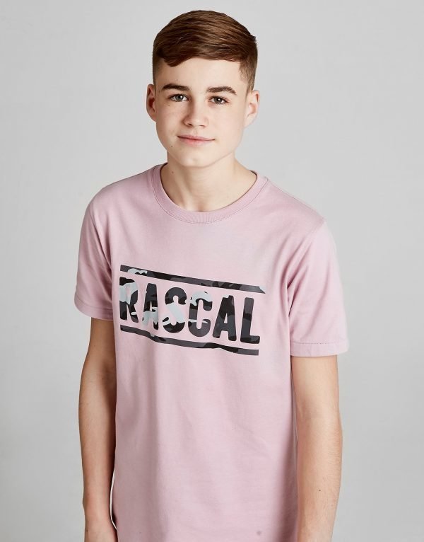 Rascal Camo Infill T-Shirt Vaaleanpunainen