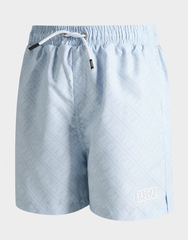 Rascal Capri All Over Print Swim Shorts Sininen