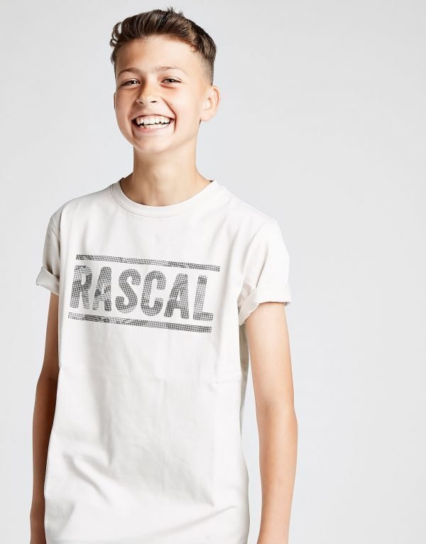 Rascal Pixel Logo T-Shirt Ruskea