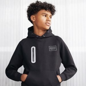 Rascal Quest Poly Overhead Hoodie Musta