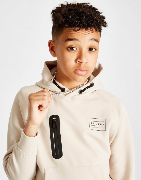 Rascal Quest Poly Overhead Hoodie Ruskea