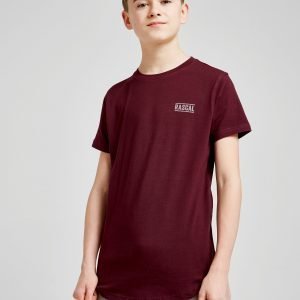 Rascal Rascal Side Zip T-Paita Burgundy / White