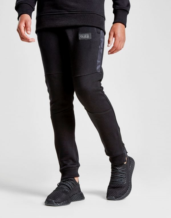 Rascal Reflective Fleece Track Pants Musta