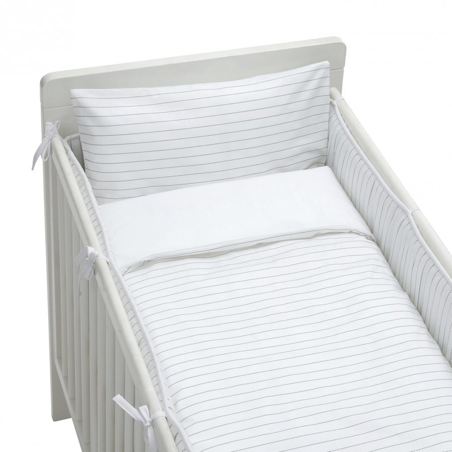 Rattstart Bed Set Crib Bed Pinstripe Pussilakanasetti