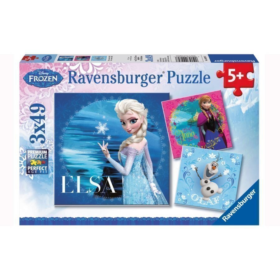 Ravensburger Palapeli 3 X 49 Disney Frozen Elsa Anna & Olaf