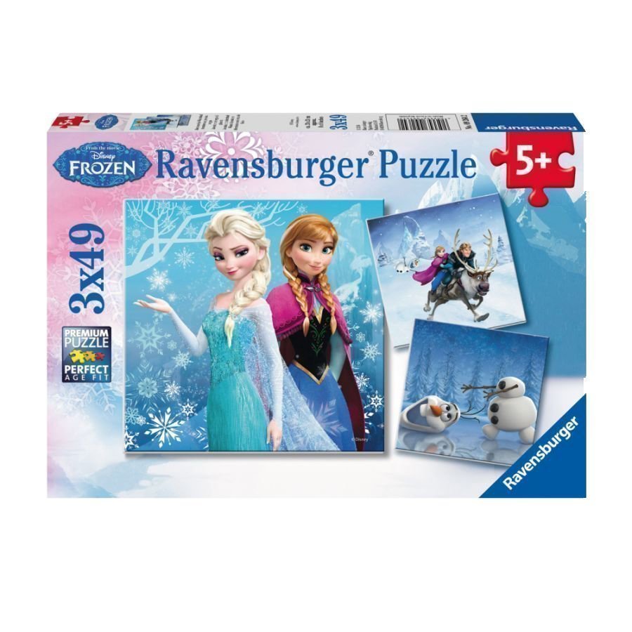 Ravensburger Palapeli 3 X 49 Disney Frozen Huurteinen Seikkailu