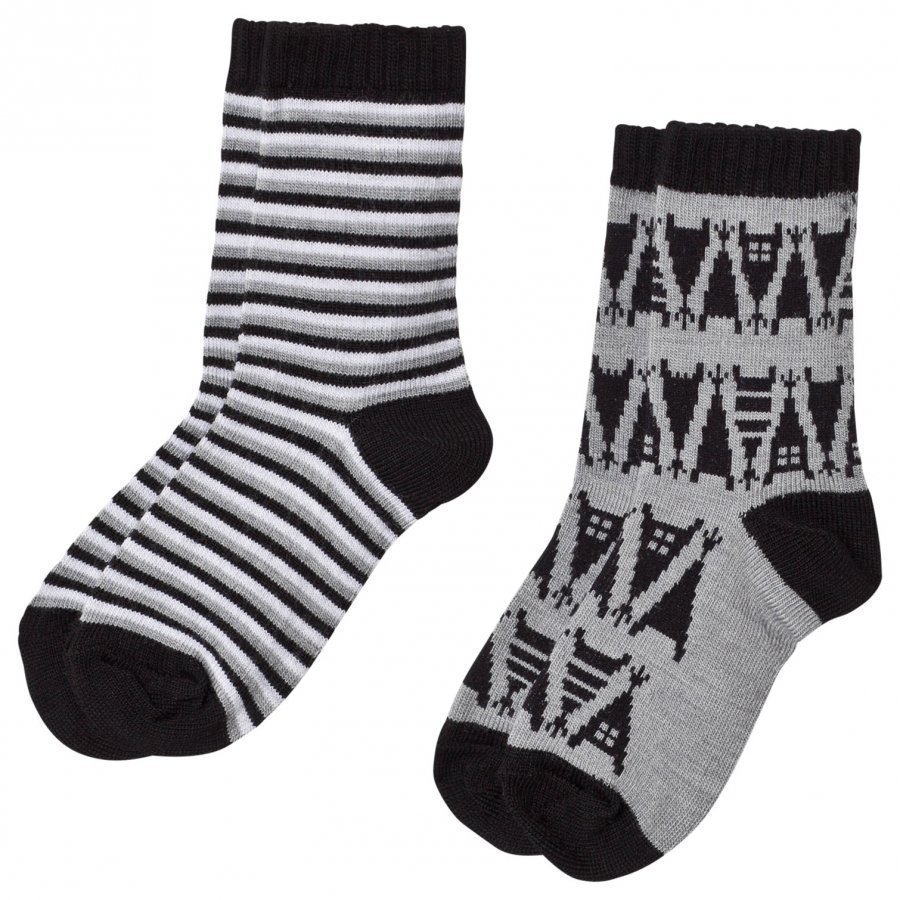 Reima 2-Pack Socks Strum Melange Grey Sukat