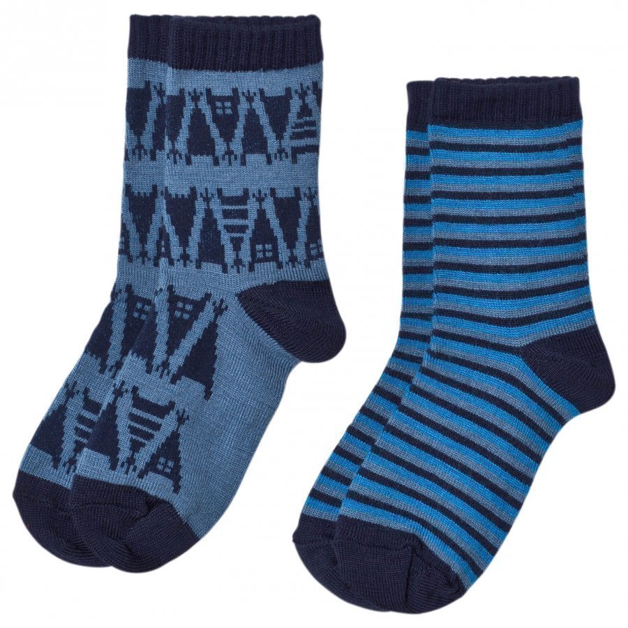 Reima 2-Pack Socks Strum Soft Blue Sukat