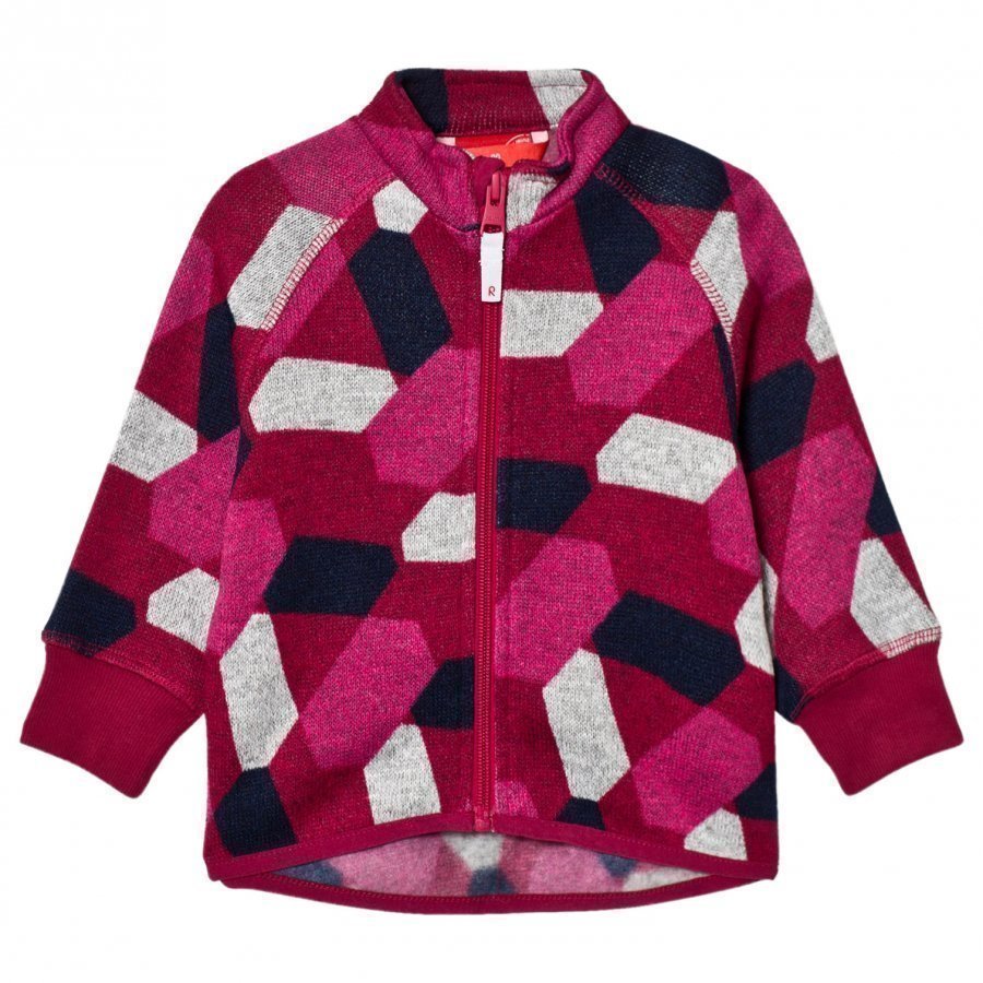 Reima Fleece Sweater Ornament Dark Berry Fleece Takki