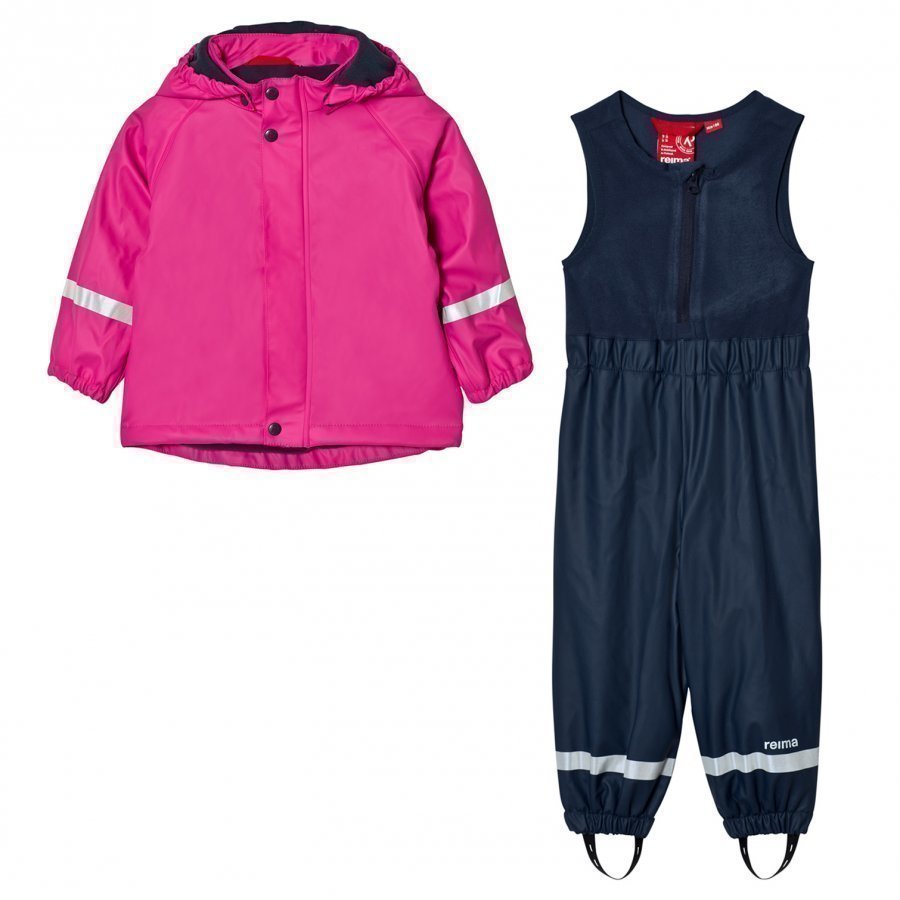 Reima Joki Rain Outfit Pink Sadesetti