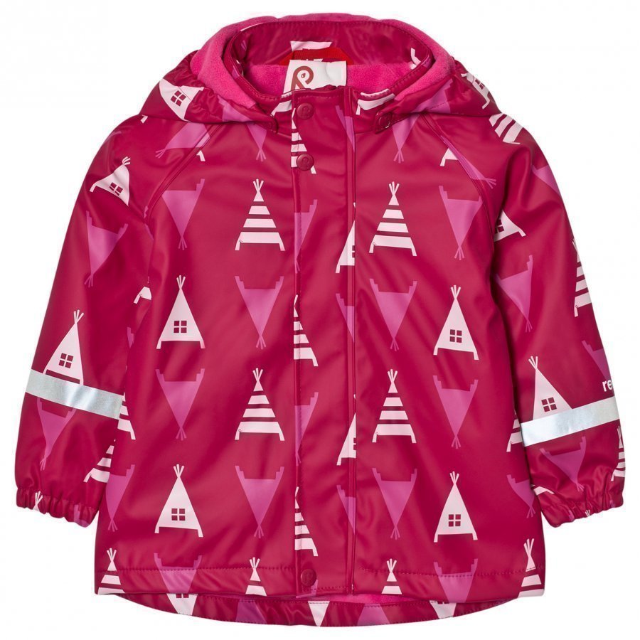 Reima Koski Raincoat Dark Berry Sadetakki