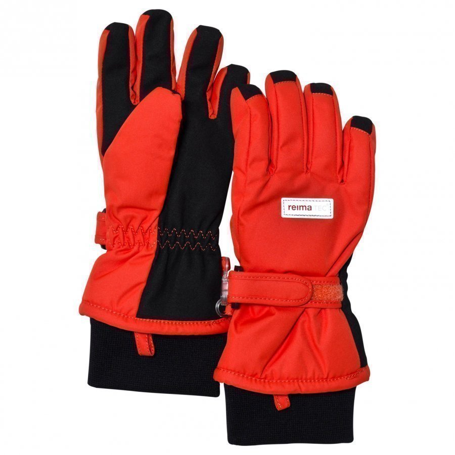 Reima Reimatec Gloves Tartu Flame Red Fleece Hanskat