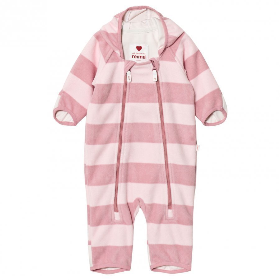 Reima Tilhi Mid-Season Windfleece Coverall Pale Rose Fleece Haalarit