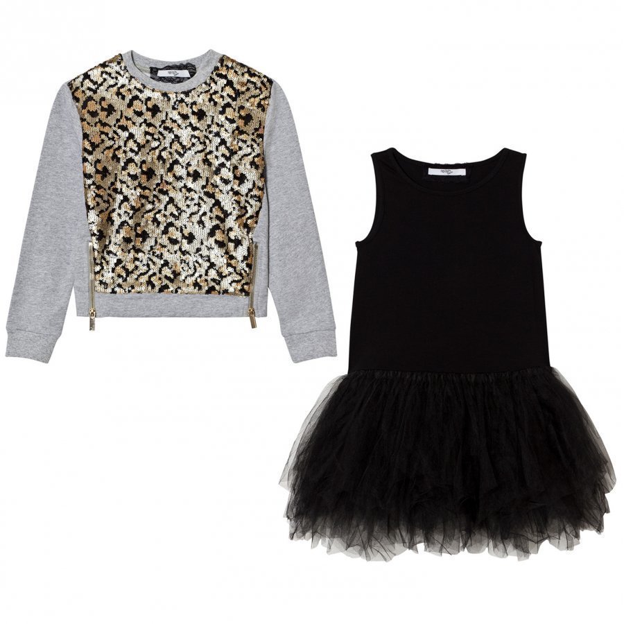 Relish Leopard Sequin Tutu Dress Juhlamekko