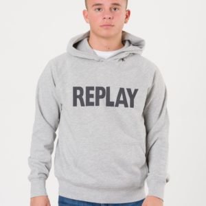 Replay Hooded Sweater Huppari Harmaa