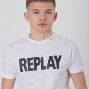 Replay T Shirt T-Paita Valkoinen