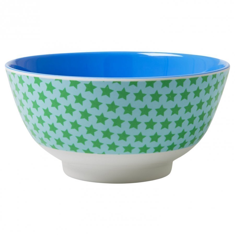 Rice A/S Melamine Bowl Two Tone With Star Print Kulho