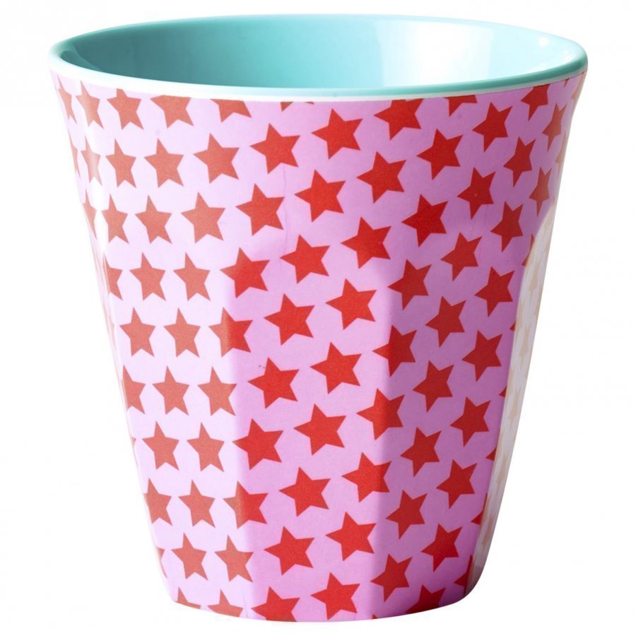 Rice Melamine Cup Two Tone Star Print Muki