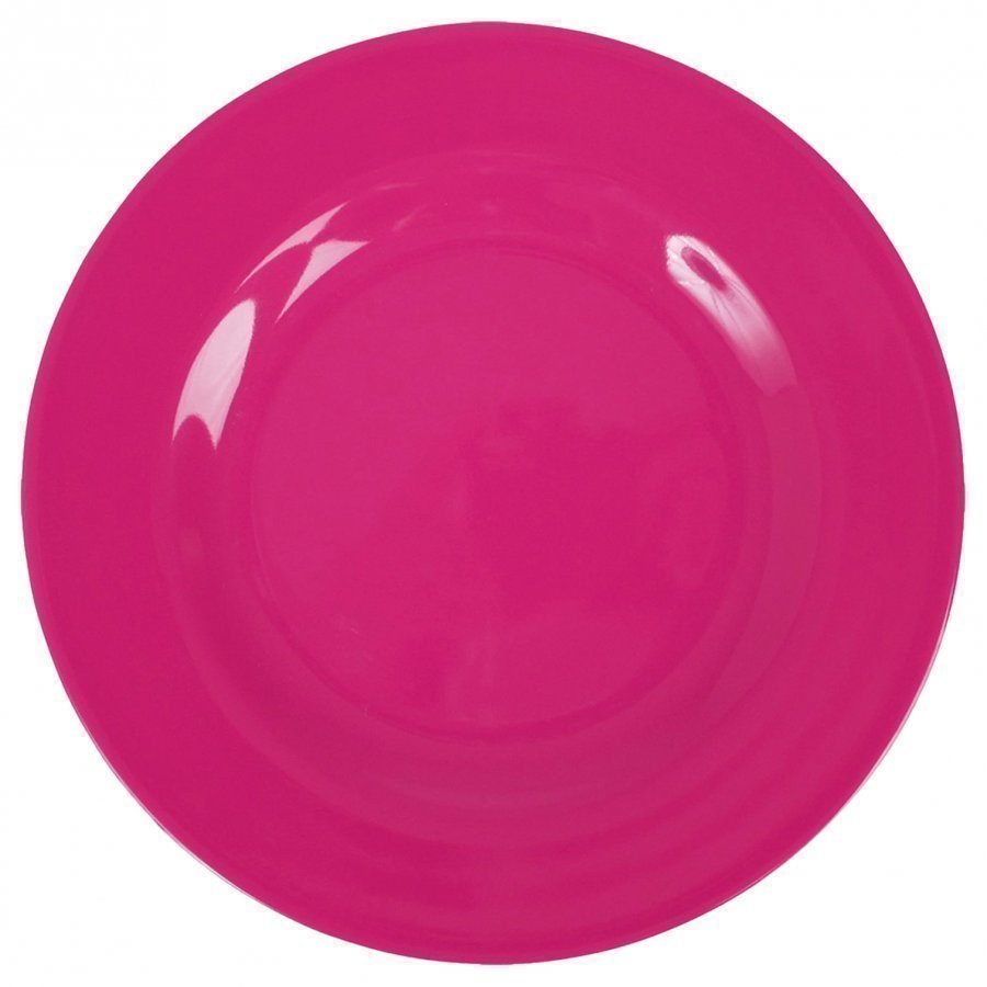 Rice Melamine Round Side Plate Fuchsia Lautanen