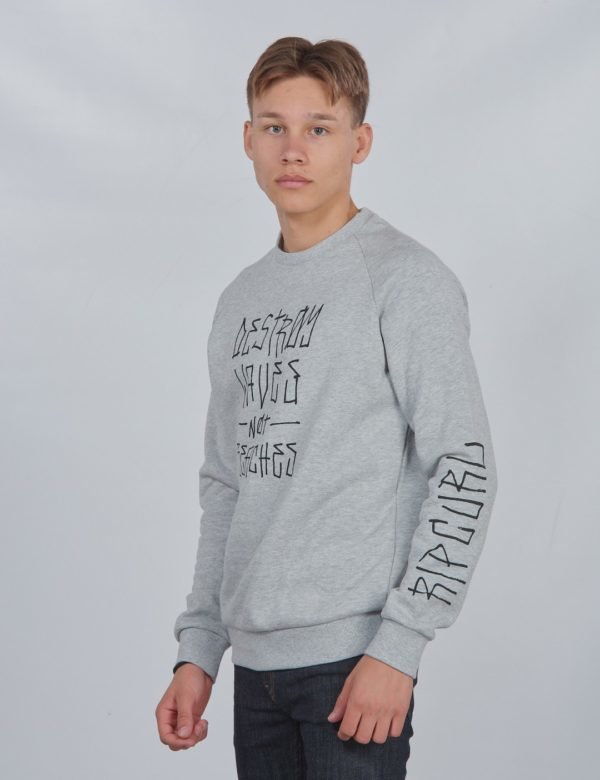 Rip Curl Destroy Crew Fleece Neule Harmaa