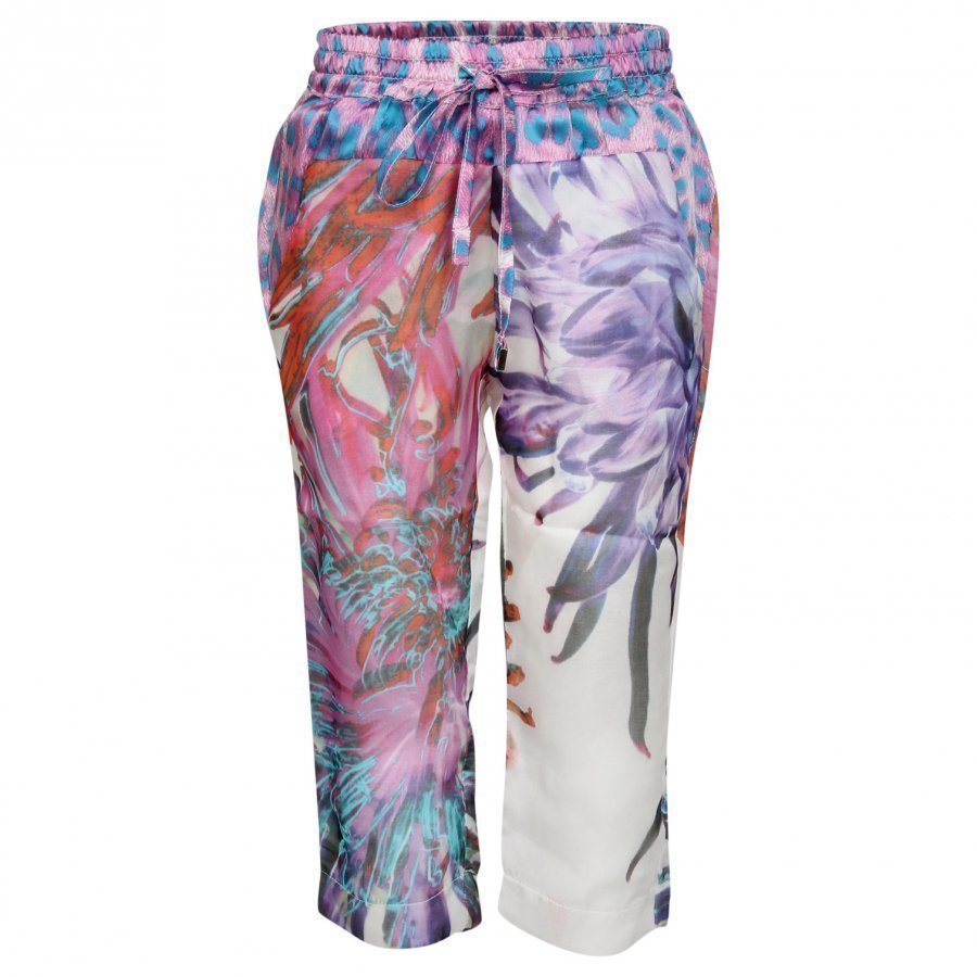 Roberto Cavalli Pants White/Colourful Housut