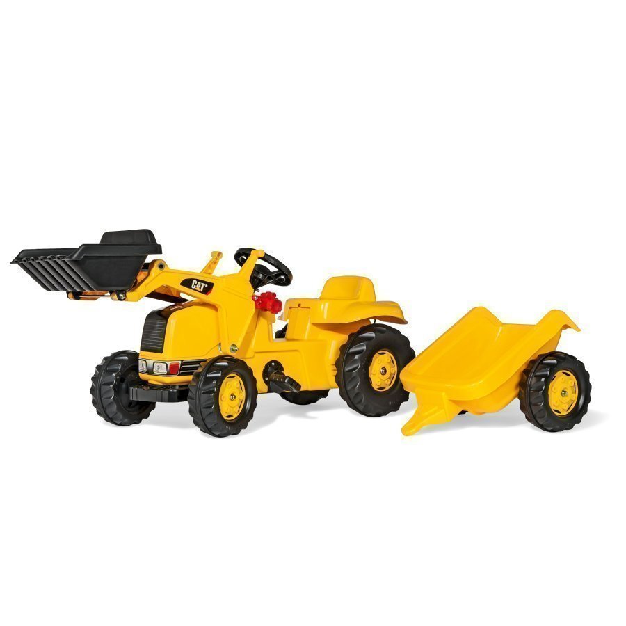 Rolly Toys Rollykid Traktori Peräkärryllä Ja Etukauhalla Cat 023288