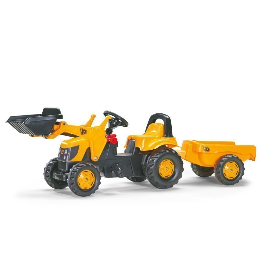 Rolly Toys Rollykid Traktori Peräkärryllä Ja Etukauhalla Jcb 023837