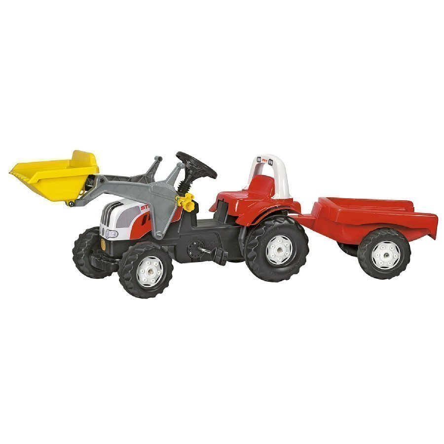 Rolly Toys Rollykid Traktori Steyr 6190 Cvt + Kauha Ja Peräkärry