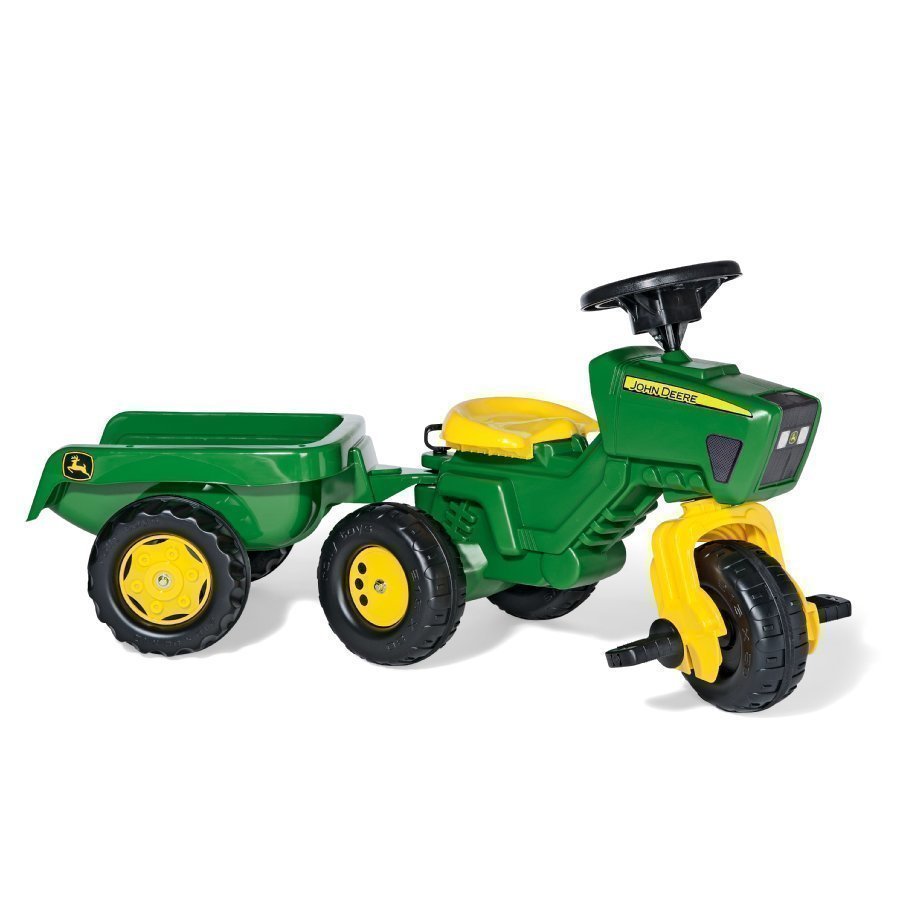 Rolly Toys Rollytrac Traktori Peräkärryllä Ja Ääniratilla John Deere 052769