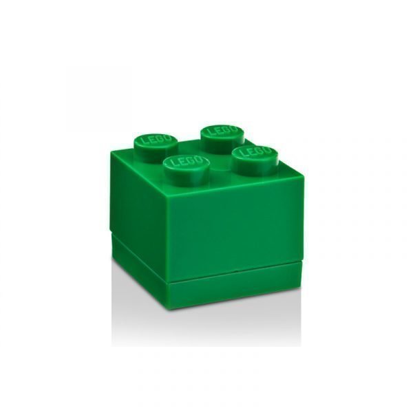 Room Copenhagen Lego Mini Säilytyslaatikko 4 Tummanvihreä