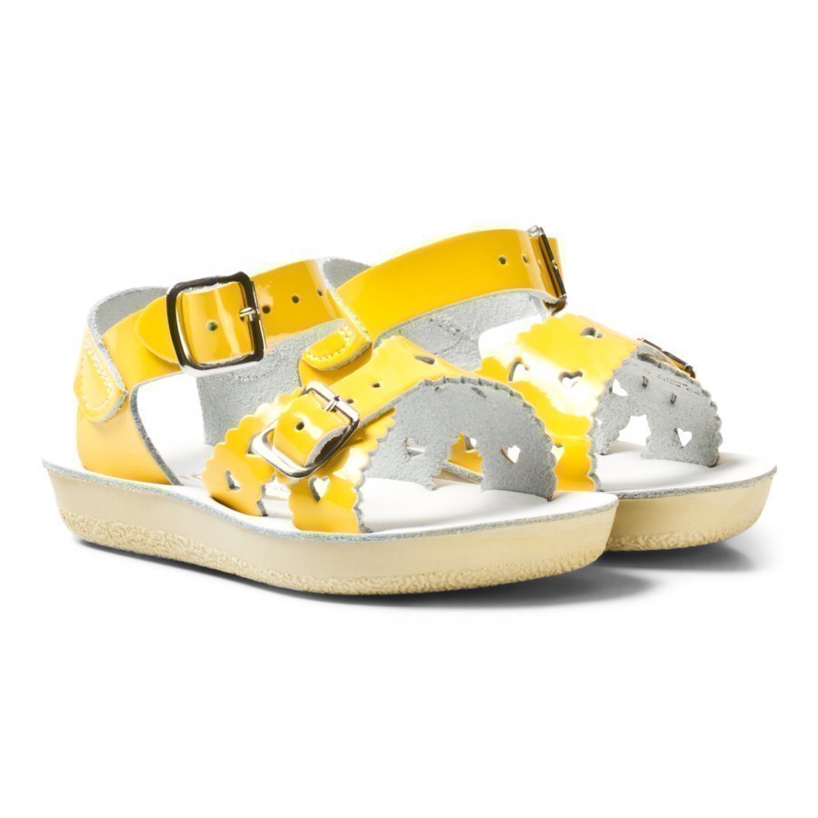 Salt-Water Sandals Sweetheart Premium Sandals Shiny Yellow Remmisandaalit