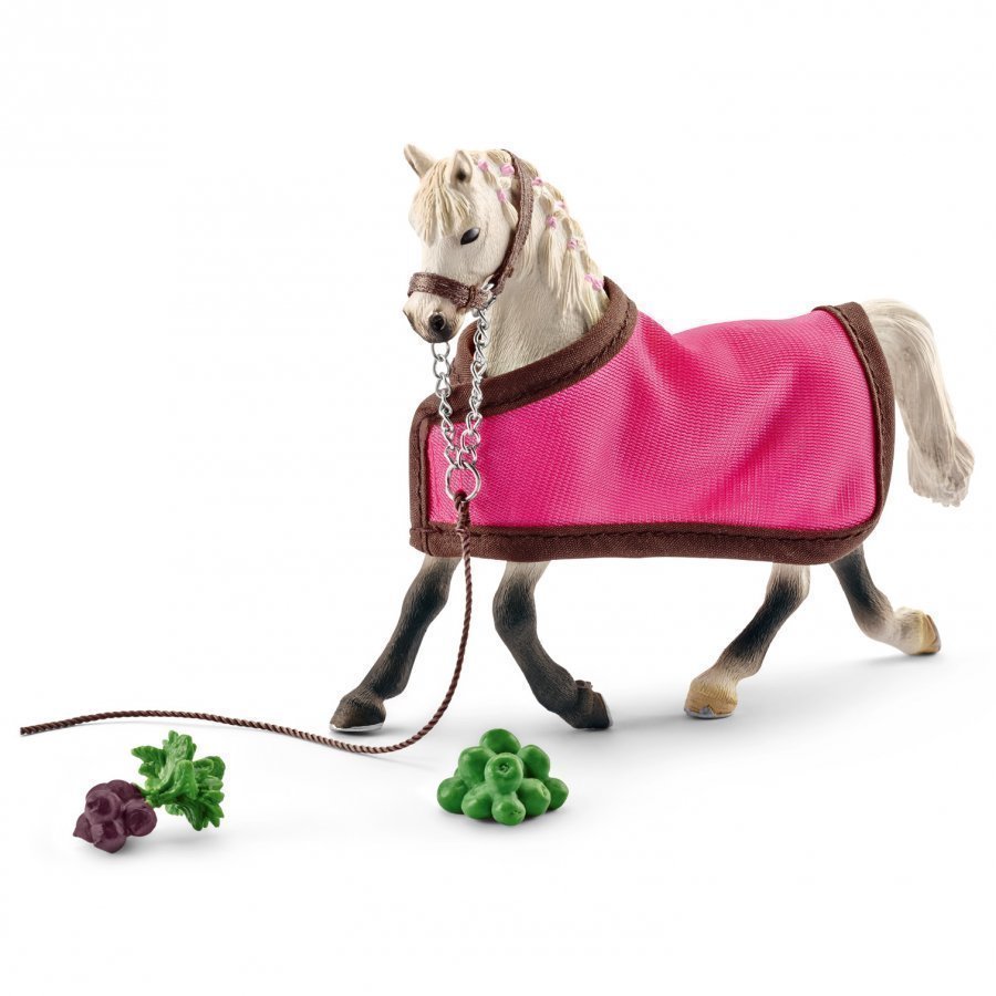 Schleich Arab Mare With Blanket Eläinhahmo