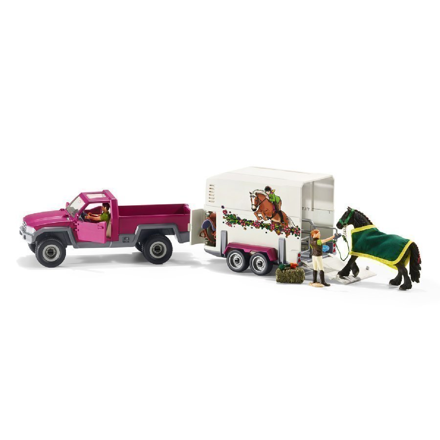 Schleich Lava Auto Ja Hevosboksi 42346