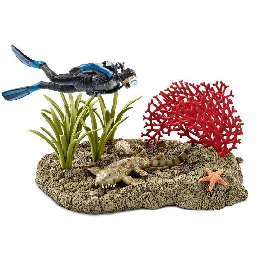 Schleich Sukeltaja Koralliriutalla 42328