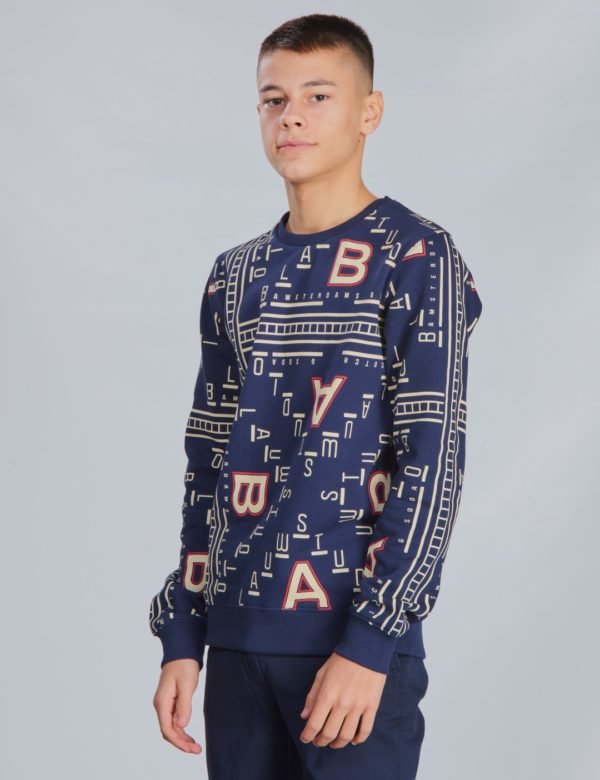 Scotch & Soda All Over  Printed Crewneck Sweat Neule Kirjava