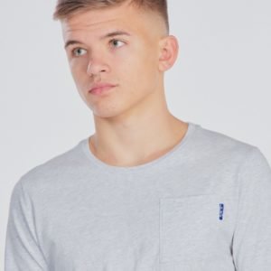 Scotch & Soda Ams Blauw Classic Pocket Tee T-Paita Harmaa