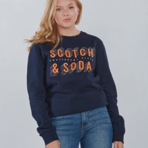 Scotch & Soda Basic Scotch & Soda Sweat Neule Sininen