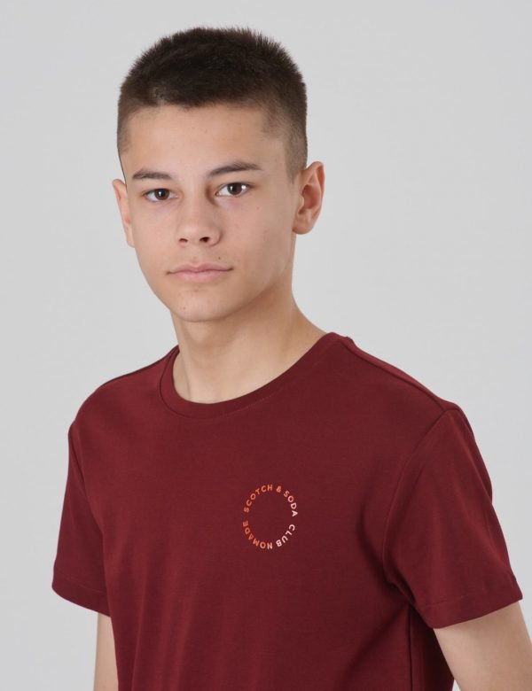 Scotch & Soda Club Nomade Print Tee T-Paita Punainen