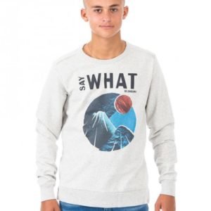 Scotch & Soda Crew Neck Print Neule Harmaa