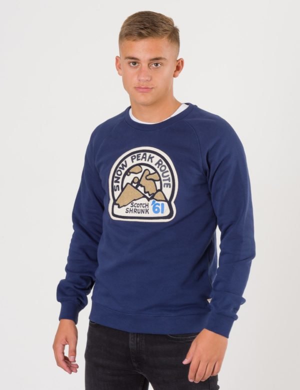 Scotch & Soda Crew Neck Sweat Neule Sininen