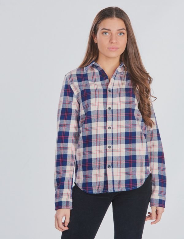 Scotch & Soda Easy Shirt In Flannel Kauluspaita Kirjava