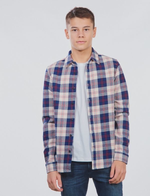 Scotch & Soda Easy Shirt In Flannel Kauluspaita Kirjava