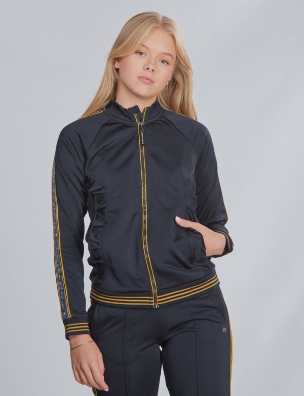 Scotch & Soda Mercerized Track Jacket Neule Sininen