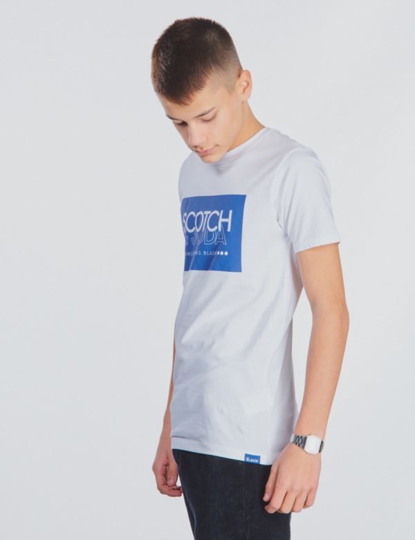 Scotch & Soda Scotch & Soda Short Sleeve Tee T-Paita Valkoinen