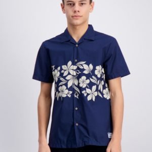 Scotch & Soda Short Sleeve Shirt Kauluspaita Sininen