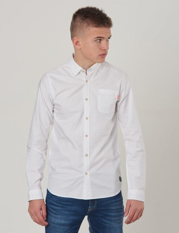 Scotch & Soda Slim Fit Oxford Shirt Kauluspaita Valkoinen