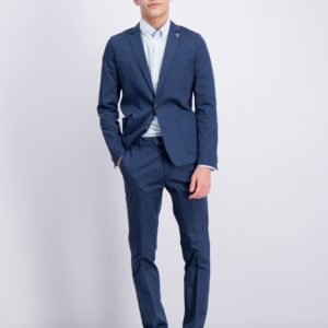 Scotch & Soda Suit With Subtle Yarn Dyed Stripe Puku Kirjava