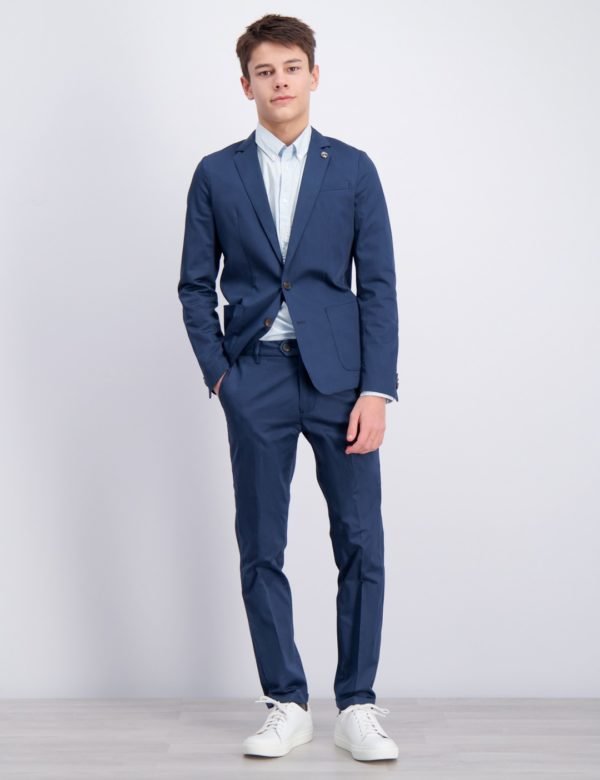 Scotch & Soda Suit With Subtle Yarn Dyed Stripe Puku Kirjava