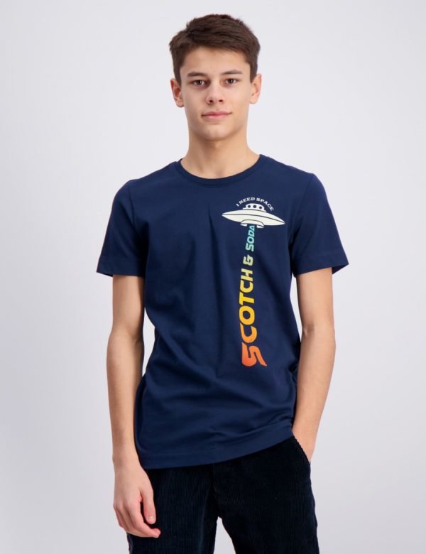 Scotch & Soda Tee T-Paita Sininen